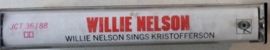 Willie Nelson – Willie Nelson Sings Kristofferson - Columbia  JCT 36188