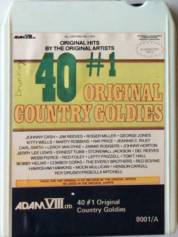 Various  Artists– 40 #1 Original Country Goldies Tape1  - Adam VIII Ltd. 8001/A