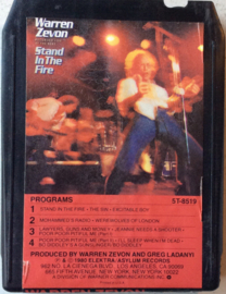 Warren Zevon – Stand In The Fire-	Asylum Records  5T-8519