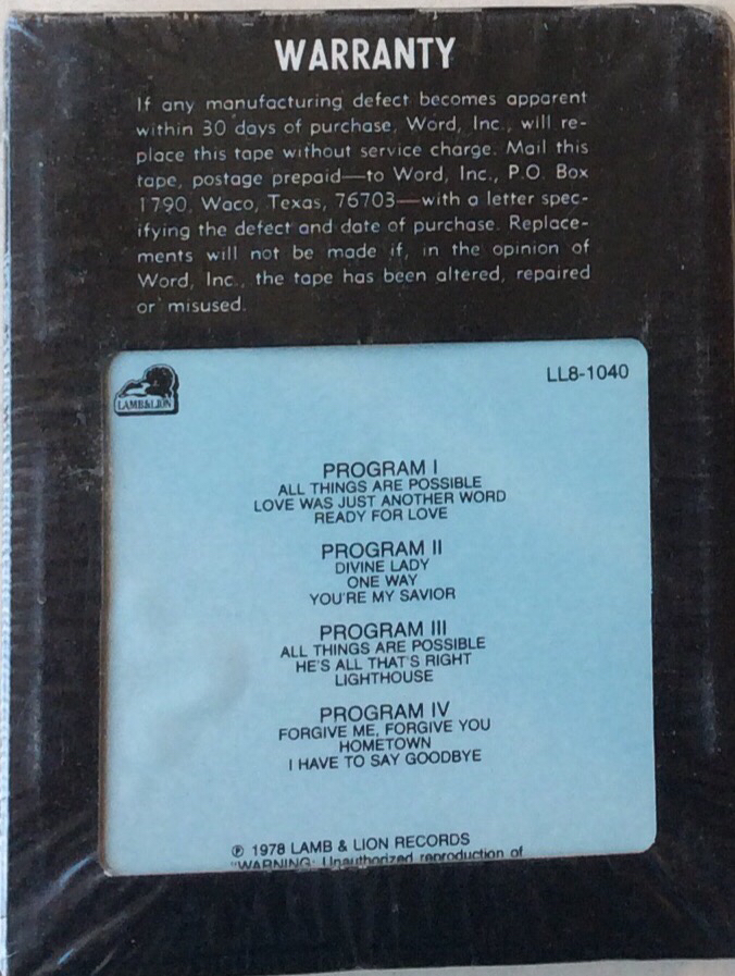 Dan Peek - All Things Are Possible - Lambs & Lion LL8-1040 SEALED