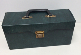 8-track opberg koffer - 8-track case - 12  tapes Groen