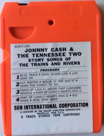 8-track Johnny Cash & The Tennessee Two – Story Songs Of The Trains And Rivers - Sun SUN-T- 104