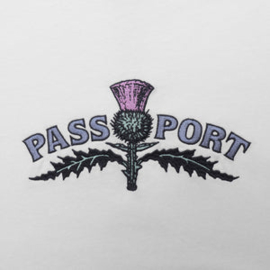 PASS~PORT  -  Thistle Embroidery Tee White