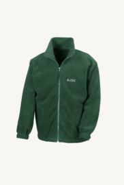 Full-zip fleece forest green