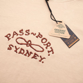 Pass~Port - Moniker Organic Embroidery Tee