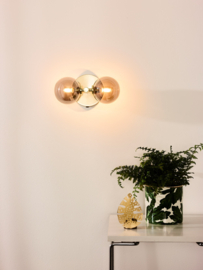 Lucide TYCHO - Wandlamp - 2xG9 - Mat Goud / Messing