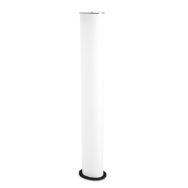 Pujol Lighting vloerlamp Giravolt, mat  nikkel ovaal