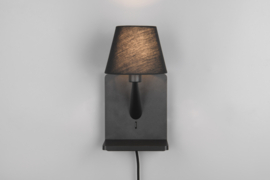 Trio lighting wandlamp Comfort, zwart incl. usb