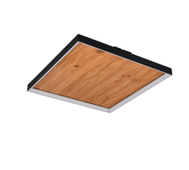 Trio lighting plafondlamp Kalea led, houtkleur