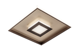 Plafondlamp Bug led, vierkant roest-goldleaf incl. afstandsbediening