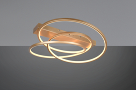 Trio lighting plafondlamp Darvin led, goud incl. switch dimmer