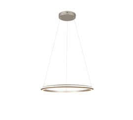 Trio lighting hanglamp Amador led, mat nikkel 75 cm
