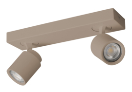 Freelight plafondspot  Razza, 2-lichts mat creme