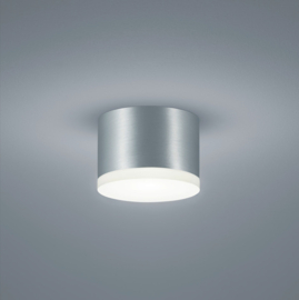 Helestra plafondlamp Pala led, rond mat aluminium IP30