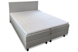 Boxspring Denver, licht grijs 180 x 200 cm
