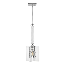 Elstead lighting hanglamp Ludlow, 1-lichts mat nikkel