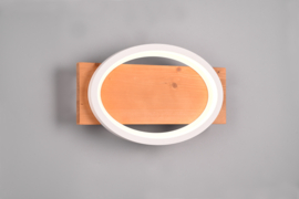 Trio lighting wandlamp Barca led, mat wit incl. switch dimmer