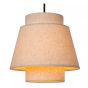 Lucide hanglamp Tribute, 3-lichts beige rond