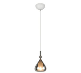 Trio lighting hanglamp Aldea, grijsglas
