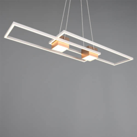 Trio lighting hanglamp Albany led, caffee incl. afstandsbediening