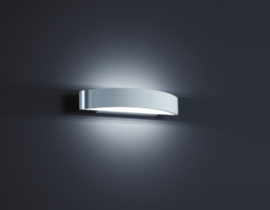 Wandlamp Yona led, aluminium mat/mat wit