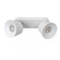 Lucide plafondspot Trigono led, 2-lichts wit incl led