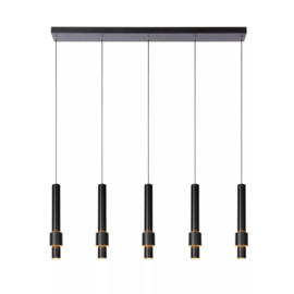 Lucide hanglamp Margary led, 5-lichts zwart