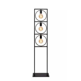 Lucide vloerlamp Suus, 3-lichts zwart