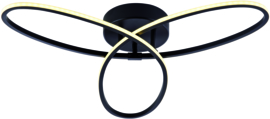 Freelight plafondlamp Spike led, zwart met switch dimmer