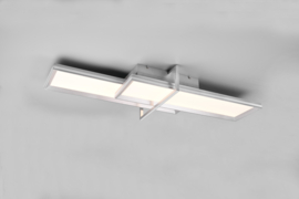 Trio lighting Plafondlamp Charleston led, geborsteld aluminium