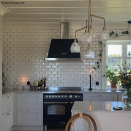 By Rydéns hanglamp Grace, mat goud met transparant glas incl. licht bron