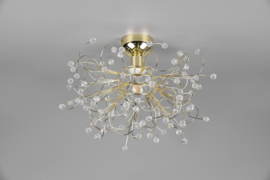 Trio lighting plafondlamp Gloria, gepolijst messing