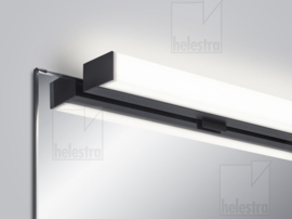 Helestra wandlamp Lado-S led,  mat zwart met acryl glas 60 cm IP44