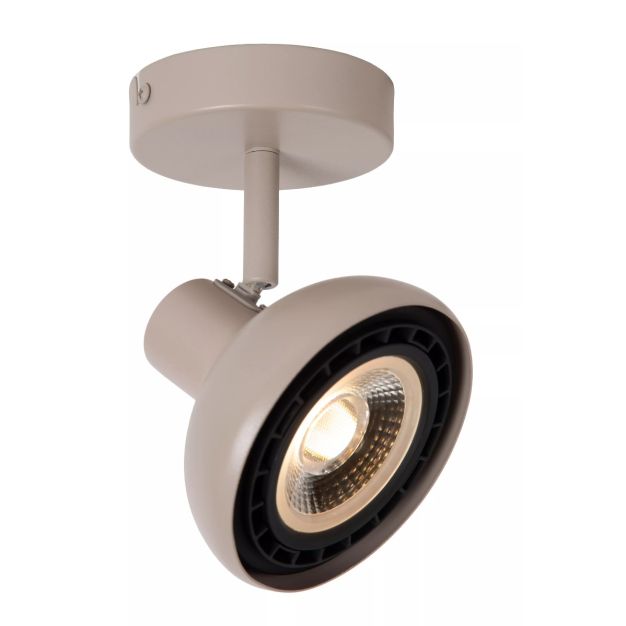Lucide plafondspot Sensas led, 1-lichts beige