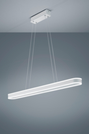 Helestra  hanglamp Liv led, mat ovaal met witte kap 110 cm