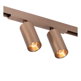 Lucide LINIAL MOXX Railspot - 1-fase Railsysteem / Smart Railverlichting - Smart - 48V Track - 2xLED - Champagne