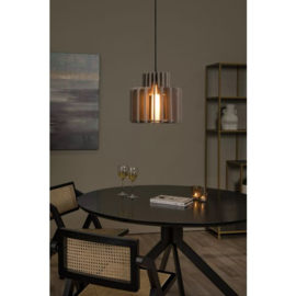 Lucide hanglamp Rollo, 1-lichts taupe 31 cm