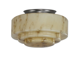 Old timer light plafondlamp Trapkap, licht marmer