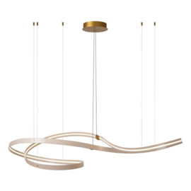 Lucide SLALOM - Hanglamp - LED Dimb. - CCT - 1x80W 2200K/4000K - Beige