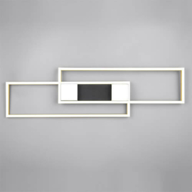 Trio lighting plafondlamp Albany led, zwart-goud incl. switch dimmer