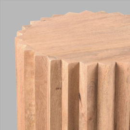 Label 51 Bijzettafel Novan,  nature smooth mangohout 35 cm