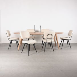 Label 51 Eettafel Ines, naturel eiken 240 cm
