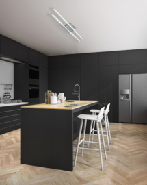 Bopp leuchten plafondlamp Delta led, mat aluminium incl. afstandsbediening