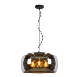 Lucide hanglamp Olivia, rookglas 50 cm