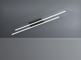 Bopp leuchten plafondlamp Delta led, zwart incl. afstandsbediening 117 cm
