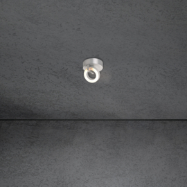 Escale MIDNIGHT spot rond led, aluminium