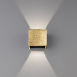 Fischer & Honsel wandlamp Coq led, antiek goud 12cm