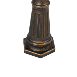 Qazqa buiten vloerlamp New Haven, 3-lichts antiek goud