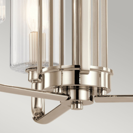 Elstead lighting hanglamp Kimrose, 3-lichts mat nikkel
