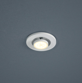 Helestra plafondspot inbouw Onto led, rond mat wit